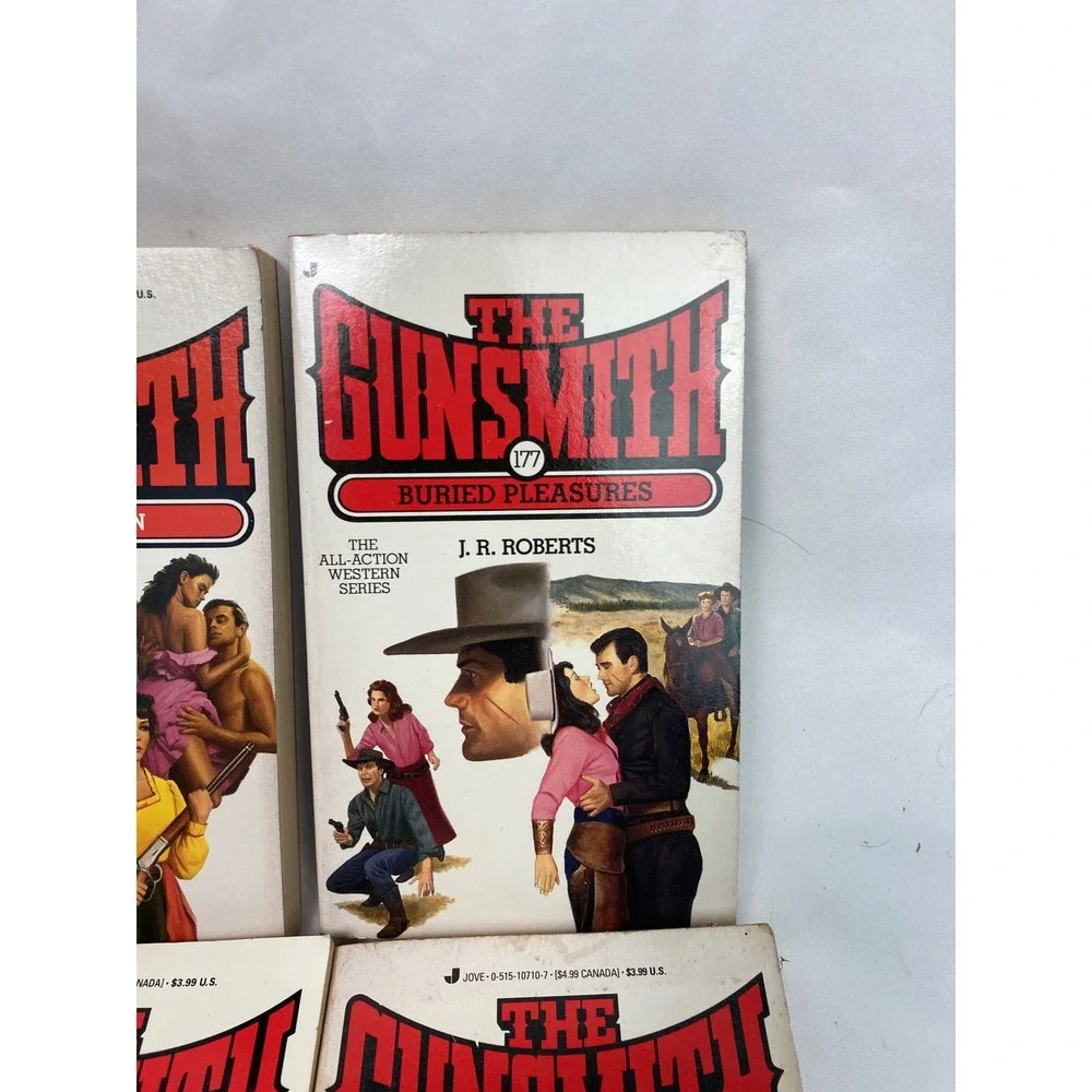 J.R. Roberts The Gunsmith Western Paperback Lot of 6 Nos 119, 121, 131 & 3 more